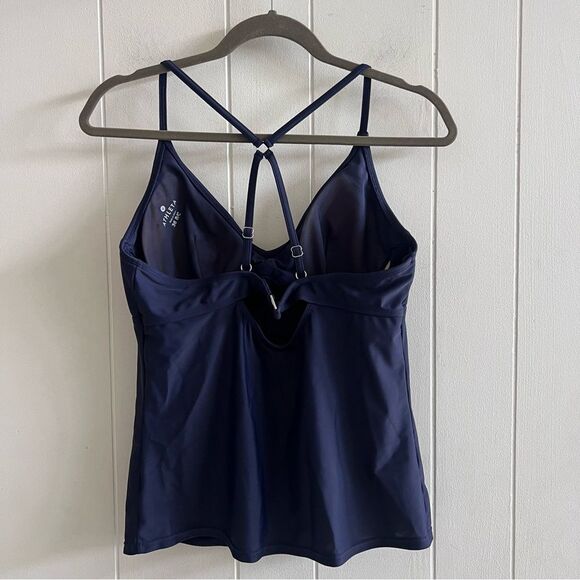 Athleta Navy Blue Tankini Top Size 36 B/C - Picture 3 of 9